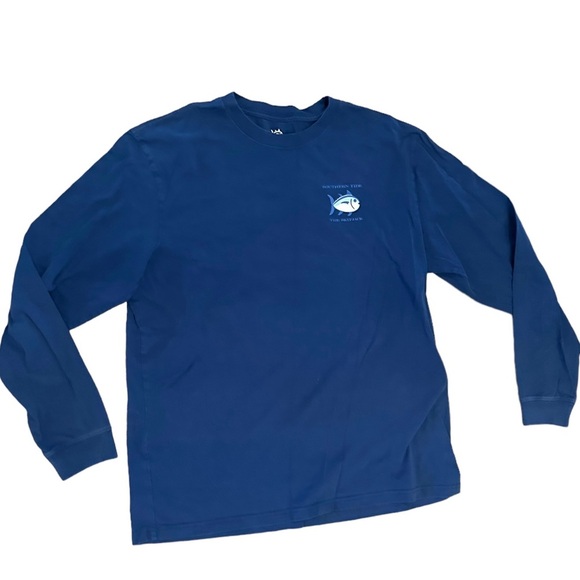 Men’s Southern Tide Navy Blue L /S Tee T-Shirt  Large - Picture 1 of 3